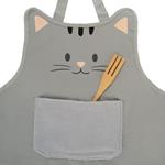 Delantal gato blanco infantil | BAL0490