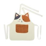 Delantal gato blanco infantil | BAL0489