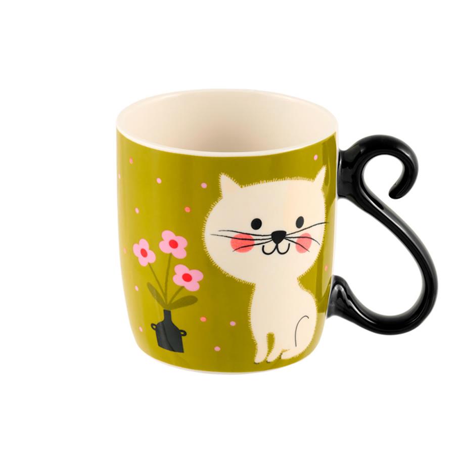 Taza gato verde | DLP166