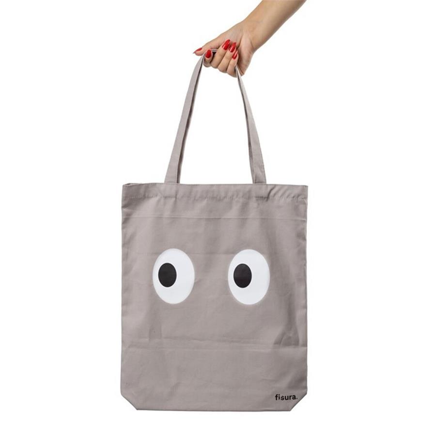 Tote bag ojos gris | FIS130