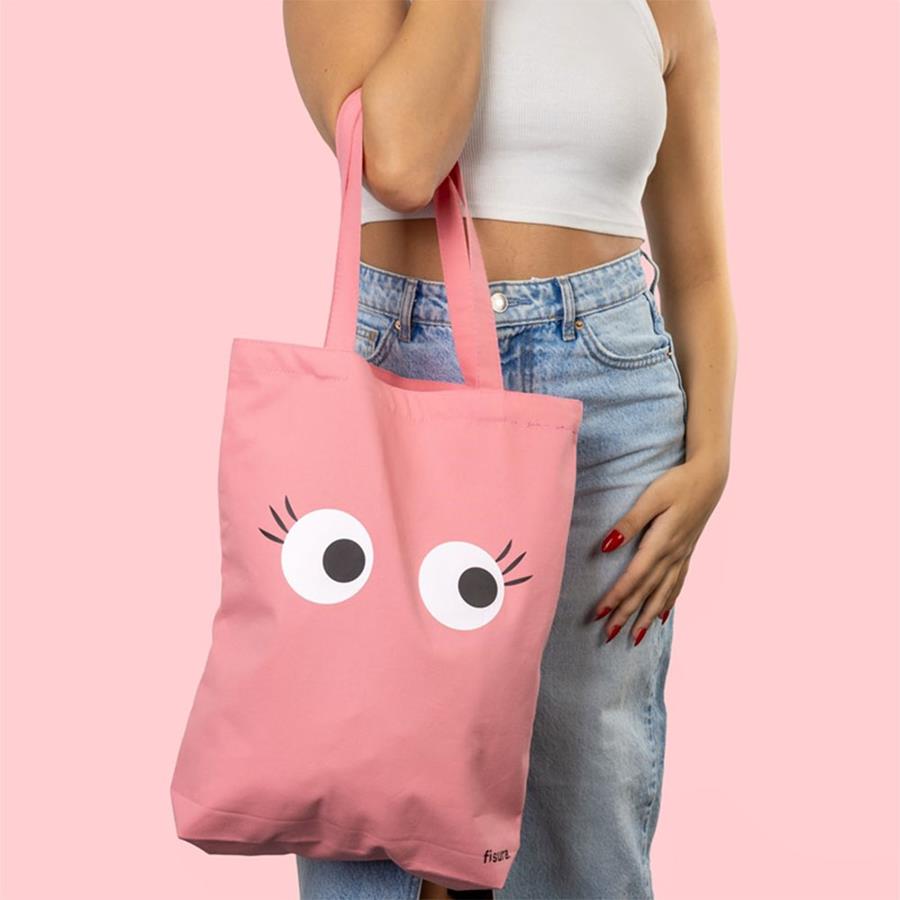 Tote bag ojos rosa | FIS131